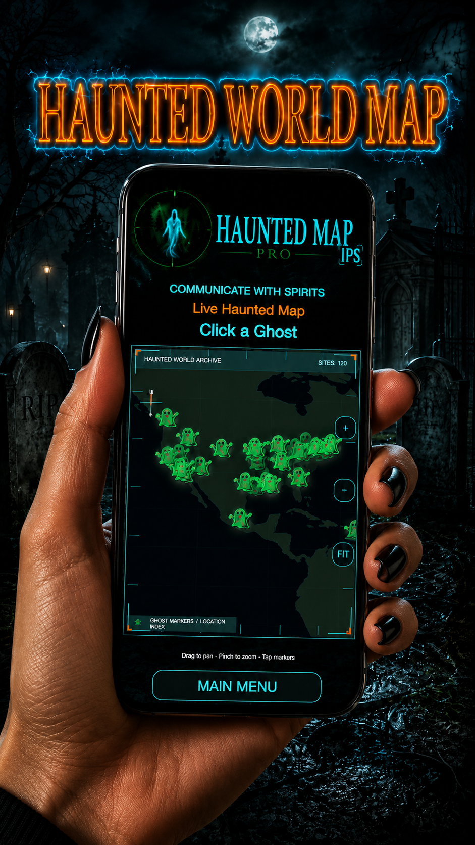 Haunted World Map screenshot